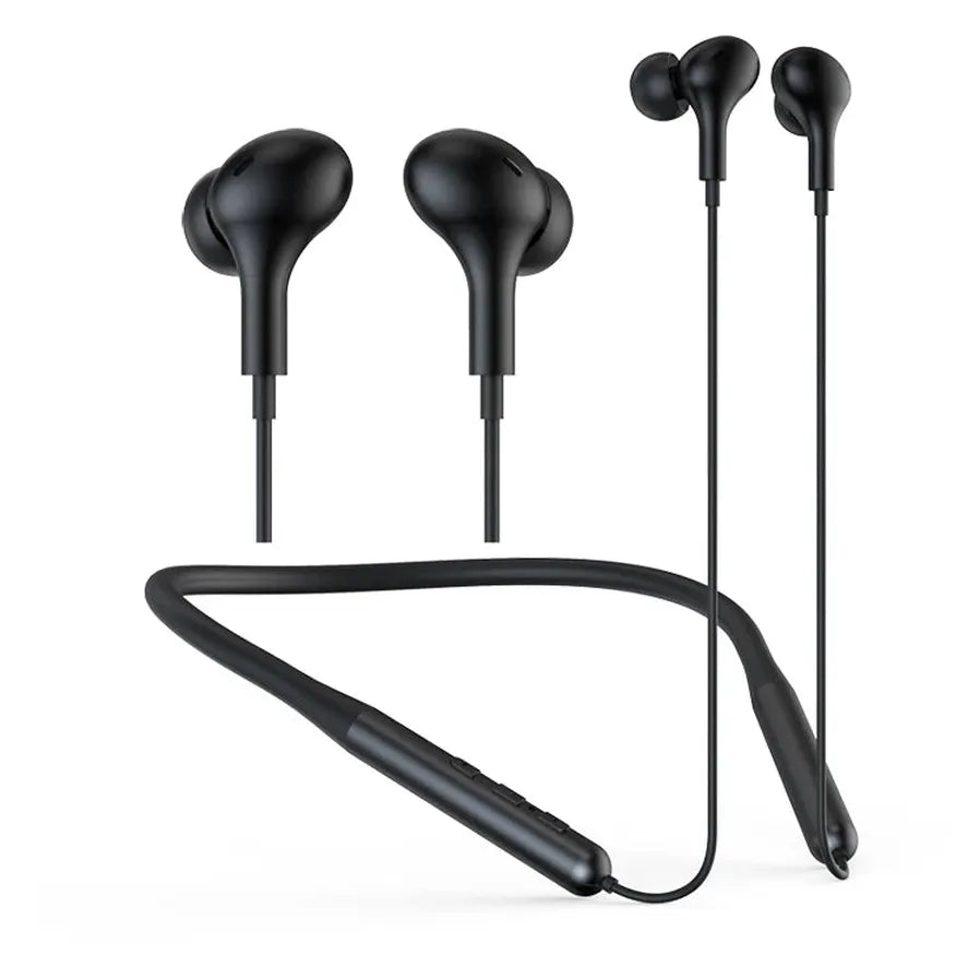 JMT-856330 Wireless In-Ear Earphones with Noise Reduction and Built-in Microphone, Neckband Design for Comfort and Control