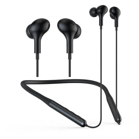 JMT-856330 Wireless In-Ear Earphones with Noise Reduction and Built-in Microphone, Neckband Design for Comfort and Control