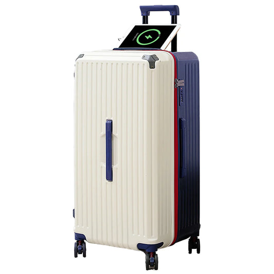 JMT-856394 Large Capacity Luggage Suitcase with USB Charging Port for Travel Convenience