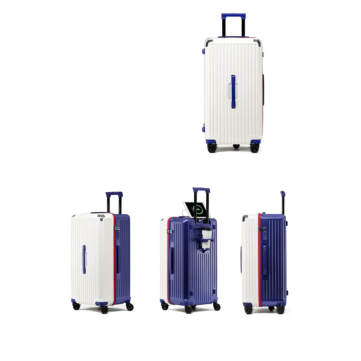 JMT-856394 Large Capacity Luggage Suitcase with USB Charging Port for Travel Convenience