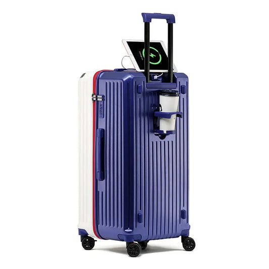 JMT-856394 Large Capacity Luggage Suitcase with USB Charging Port for Travel Convenience