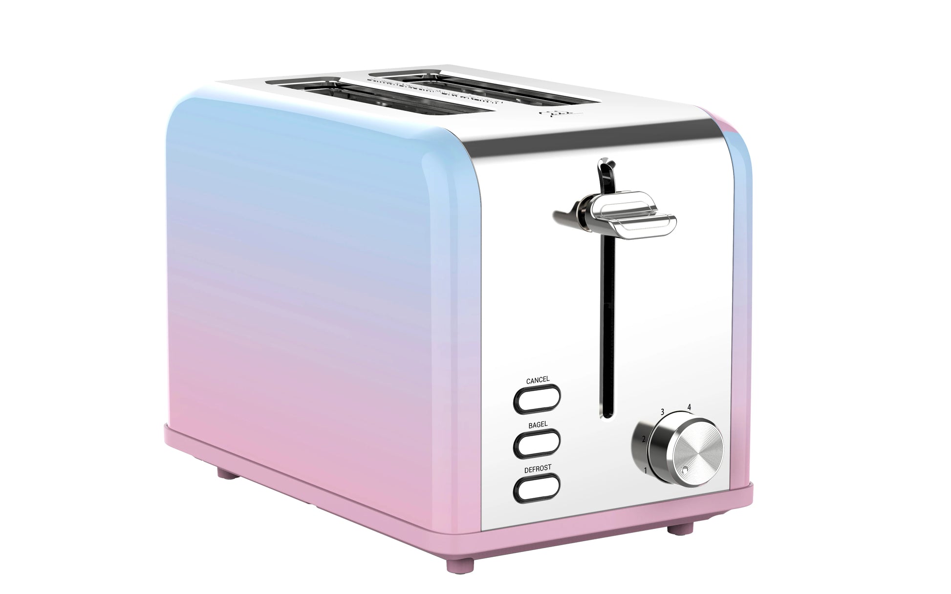 JMT-856458 Compact Stainless Steel 2 Slice Bread Toaster with Extra Wide Slots and Grill功能