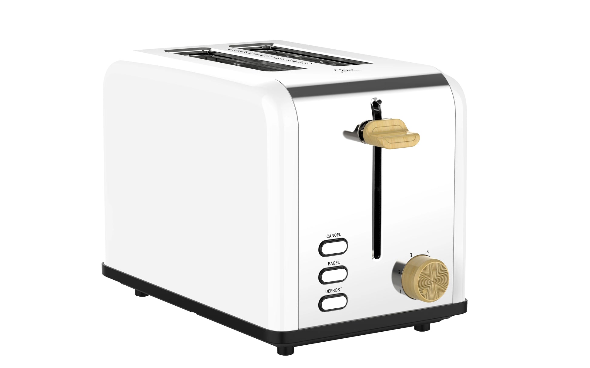 JMT-856458 Compact Stainless Steel 2 Slice Bread Toaster with Extra Wide Slots and Grill功能