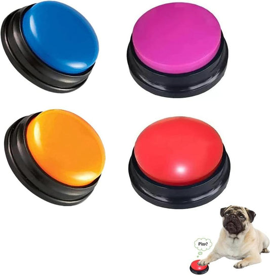 JMT-856650 Voice Recording Buzzer for Dog Training - 30 Second Playback Button Toy