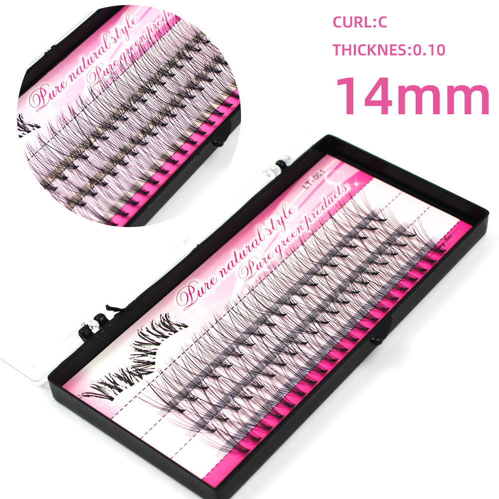 JMT-856778 Natural Look Self-Grafted Cluster False Eyelashes, Imported Fiber Yarn, Various Lengths Available