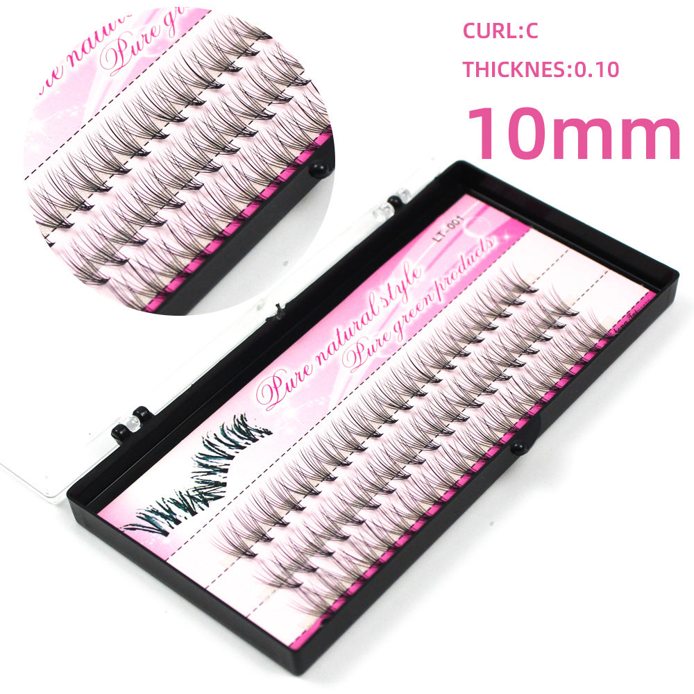 JMT-856778 Natural Look Self-Grafted Cluster False Eyelashes, Imported Fiber Yarn, Various Lengths Available