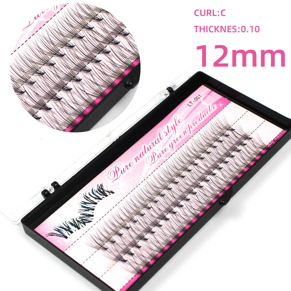 JMT-856778 Natural Look Self-Grafted Cluster False Eyelashes, Imported Fiber Yarn, Various Lengths Available