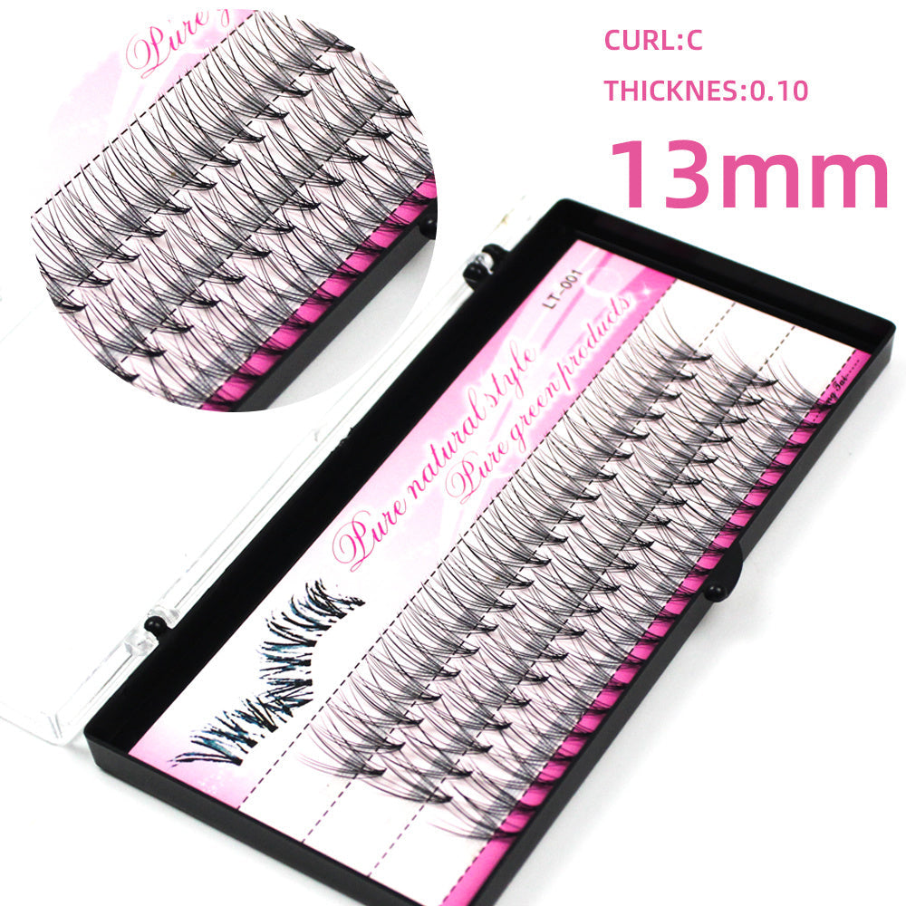 JMT-856778 Natural Look Self-Grafted Cluster False Eyelashes, Imported Fiber Yarn, Various Lengths Available