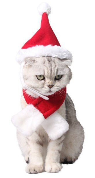 JMT-857482 Adjustable Christmas Pet Headband with Elk Antlers for Dogs and Cats - Fleece and Velvet Set