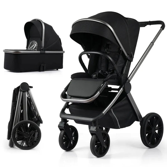 JMT-857674 3-in-1 Lightweight Foldable Stroller with Car Seat for Infants and Toddlers