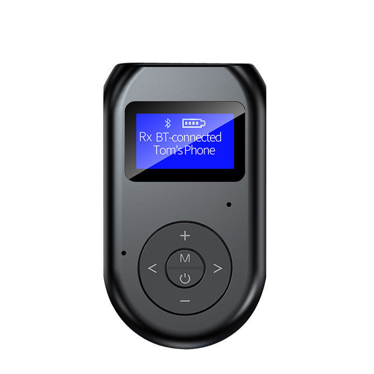 JMT-857994 Bluetooth 5.0 LCD USB Adapter with 300 mAh Battery for Wireless Audio Connection