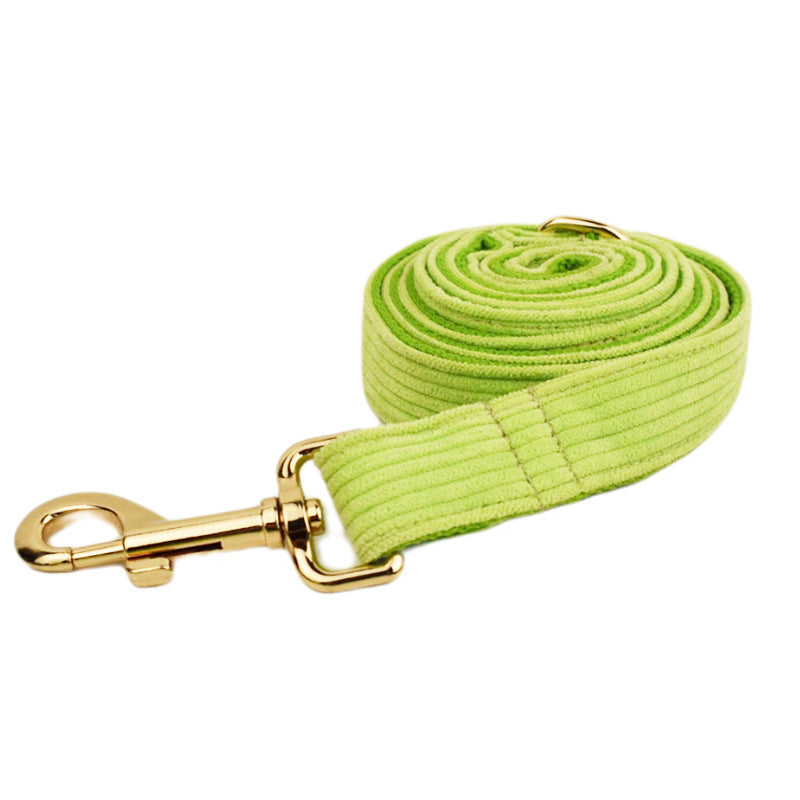 JMT-857994 Velvet Fabric Dog Collar with Adjustable Sizing and Accessories