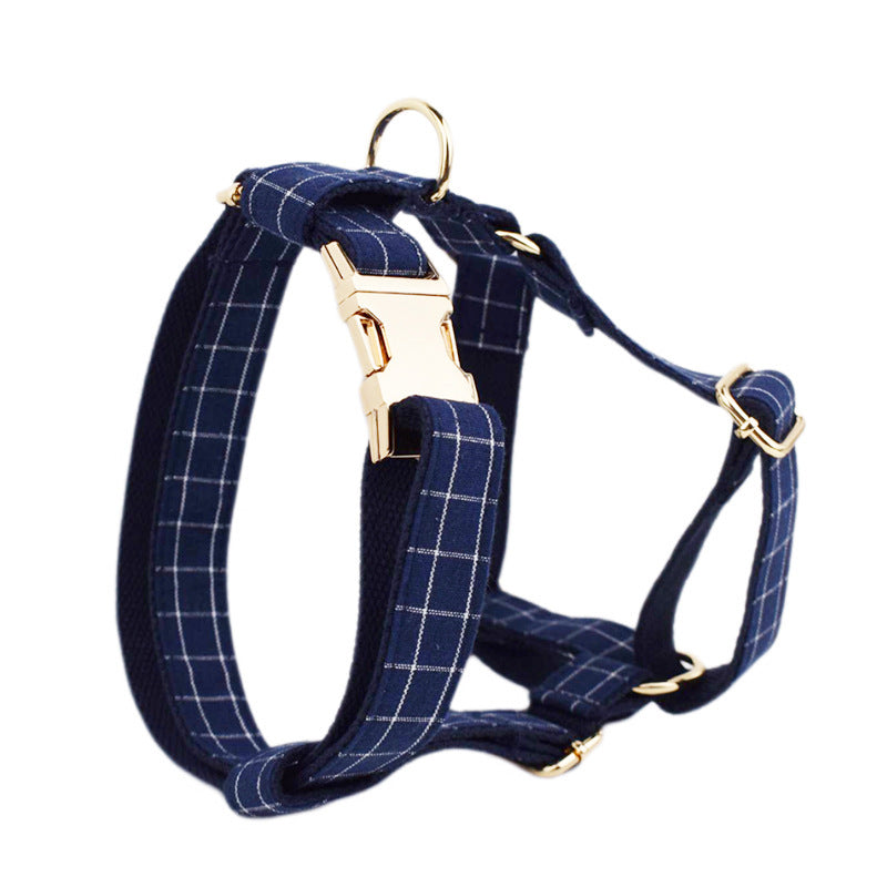 JMT-857994 Velvet Fabric Dog Collar with Adjustable Sizing and Accessories
