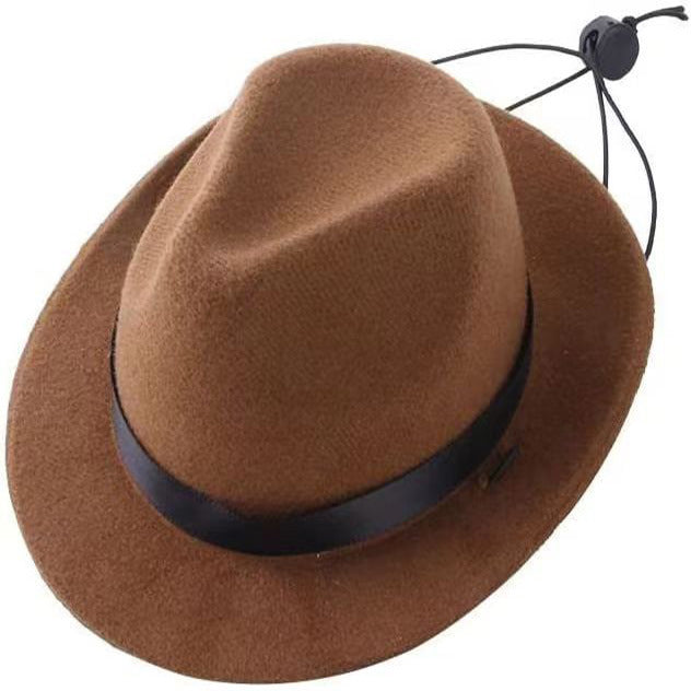 JMT-858314 Mini Pet Hat - Sunproof Woolen/Felt in Pink, Black, Brown, Red for Year-Round Celebrations