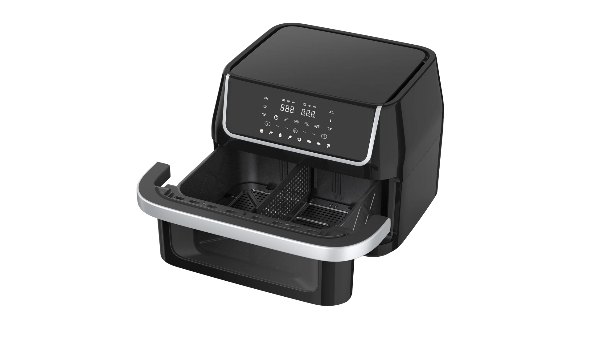 JMT-858570 10L Dual-Core Air Fryer with Digital Control and Pre-set Functions for Healthy Cooking