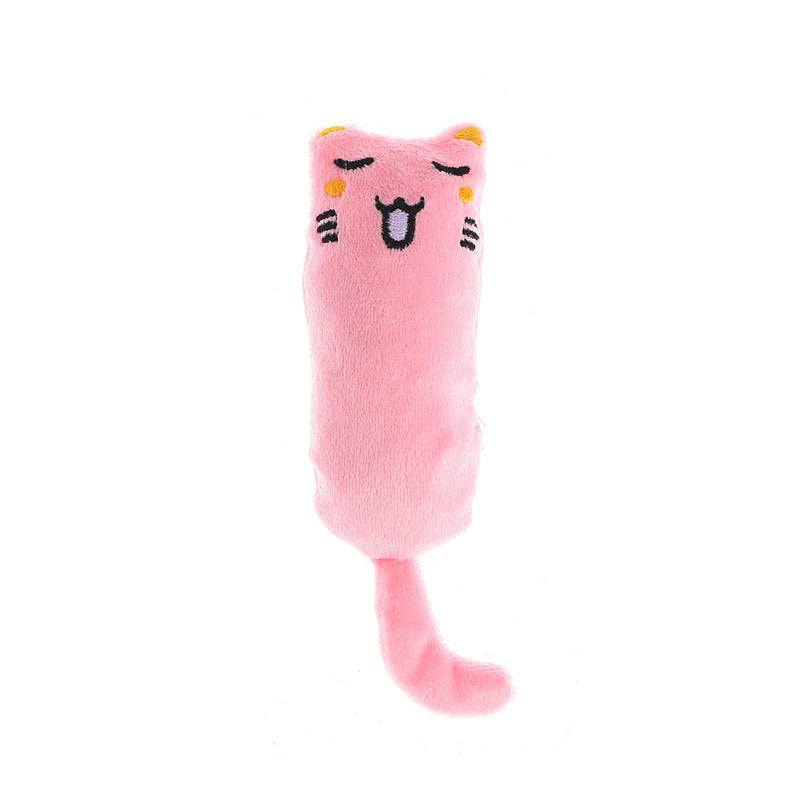 JMT-858634 Bite-Resistant Cat Toy with Mint Scent and Crinkly Texture – Multiple Expressions Available