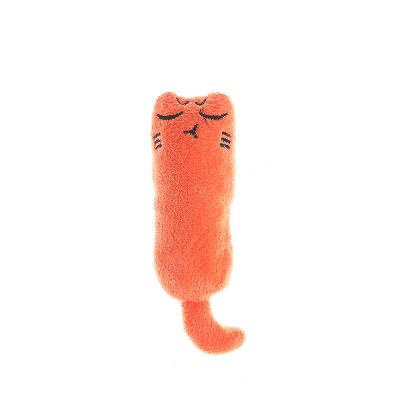 JMT-858634 Bite-Resistant Cat Toy with Mint Scent and Crinkly Texture – Multiple Expressions Available