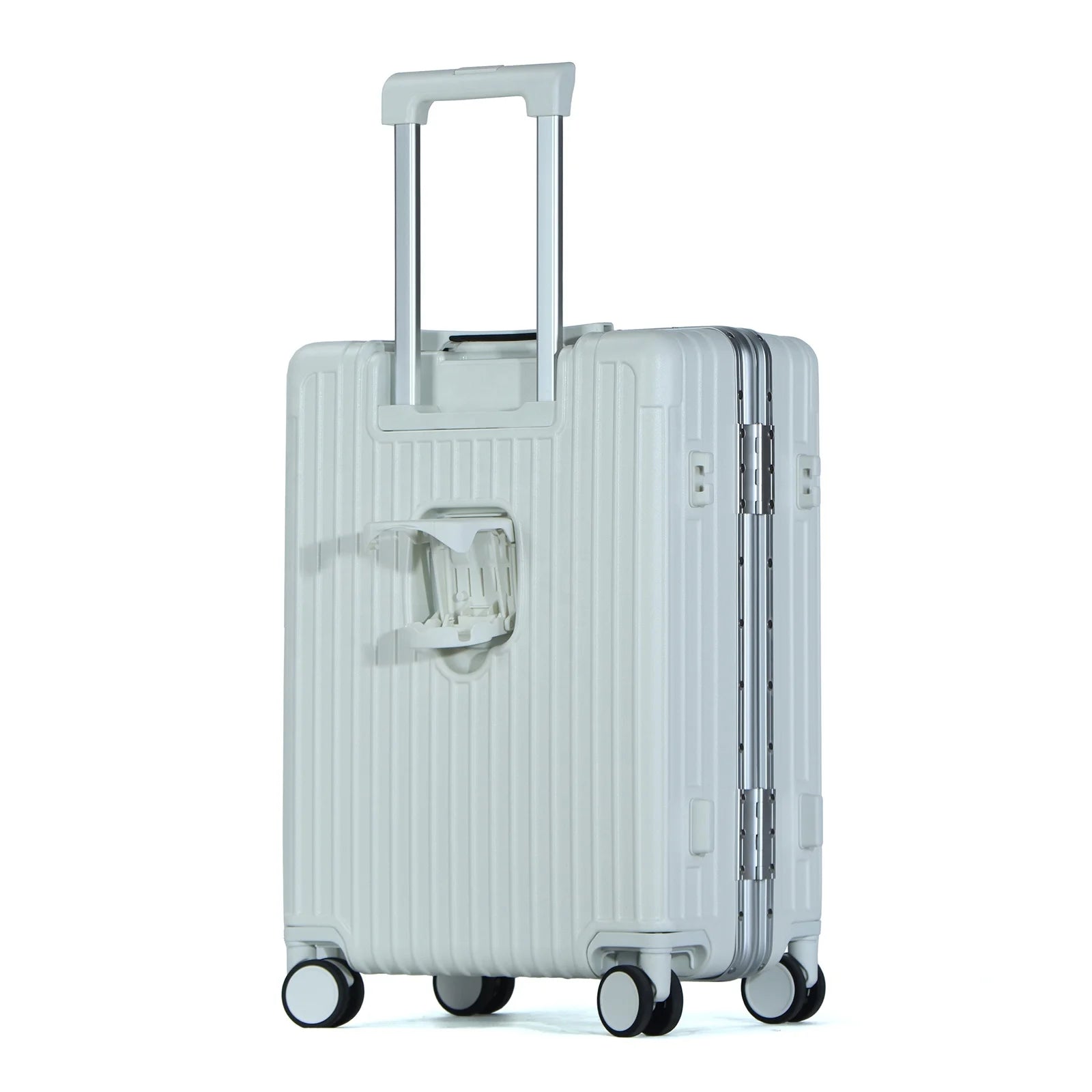 JMT-858698 Custom Lightweight 4-Wheel Trolley Luggage with Aluminium Frame for Travel