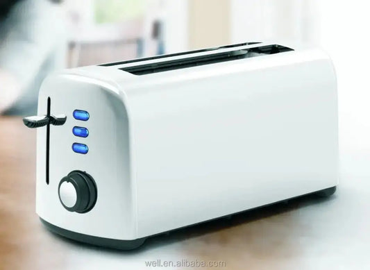 JMT-858762 4-Slice Long Slot Toaster in Brushed Stainless Steel