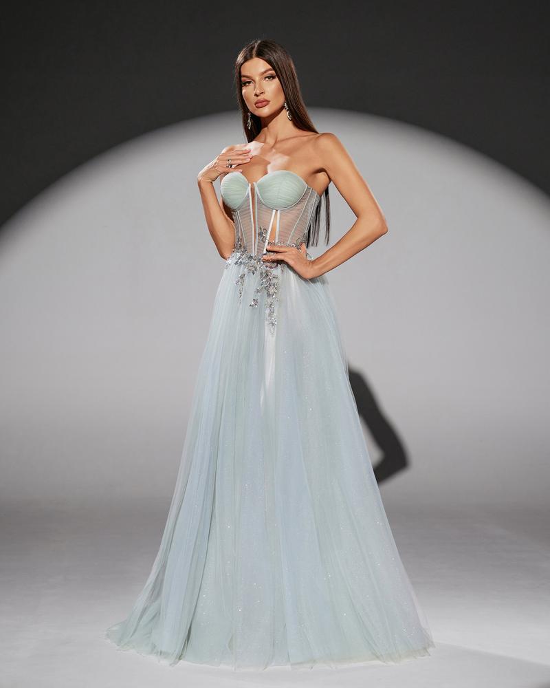 JMT-858890 Elegant Green Dress for Women - Model SH0219