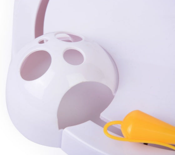 JMT-858954 Electric Toy Rat Carousel with Catching Disk for Pet Playtime - 32x7 cm Plastic Design