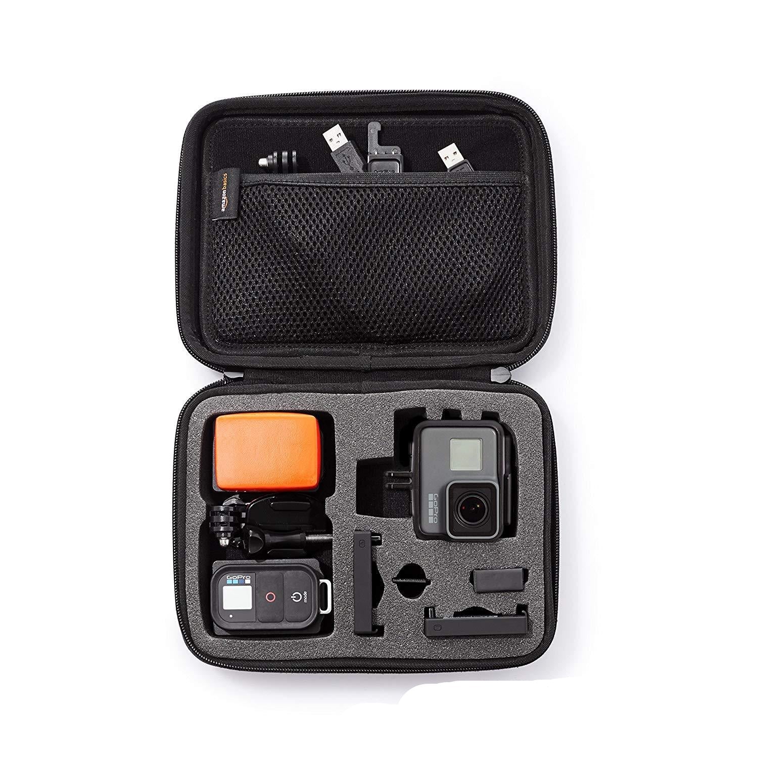 JMT-859146 Anti-Shock Portable Case for GoPro and Accessories - Foam Padding, Durable Zipper, and Carry Handle