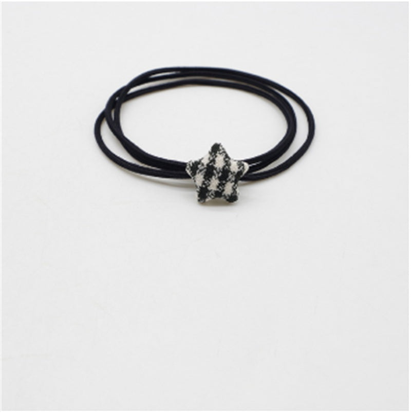 JMT-859338 Star-Shaped Korean Style Rubber Hair Ties for Women