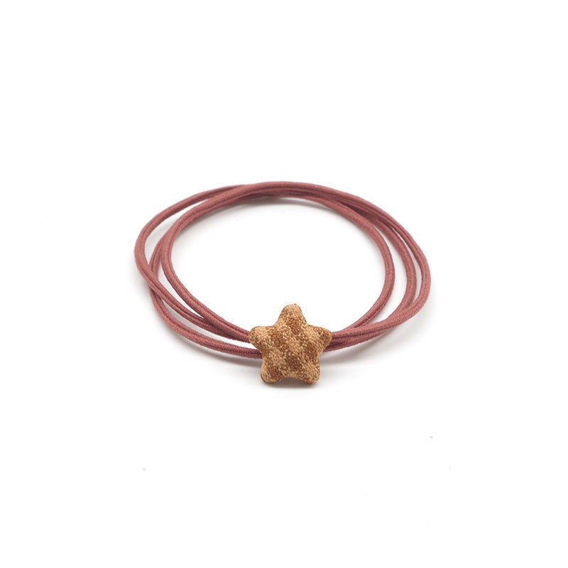 JMT-859338 Star-Shaped Korean Style Rubber Hair Ties for Women