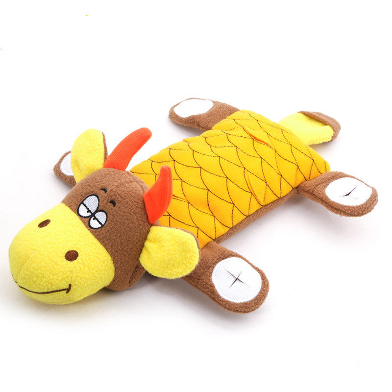 JMT-859786 Interactive Plush Dog Toy with Hidden Treat Compartments and Sound Effects