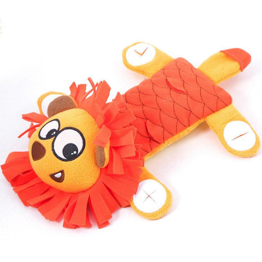 JMT-859786 Interactive Plush Dog Toy with Hidden Treat Compartments and Sound Effects