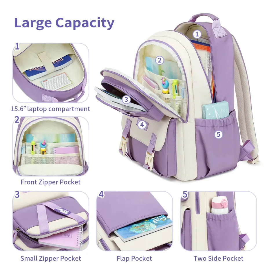 JMT-859786 Versatile High-Quality Large Capacity School Backpack for Boys and Girls