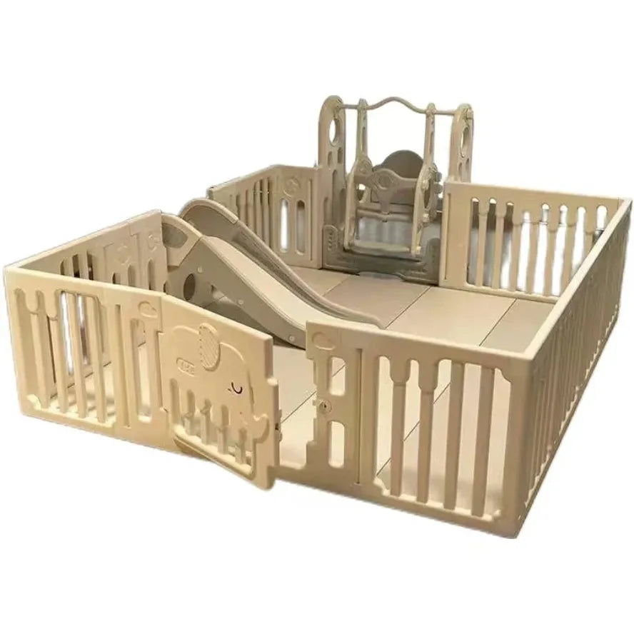JMT-859914 Quality Ground Protective Plastic Playpen for Infant Play Area