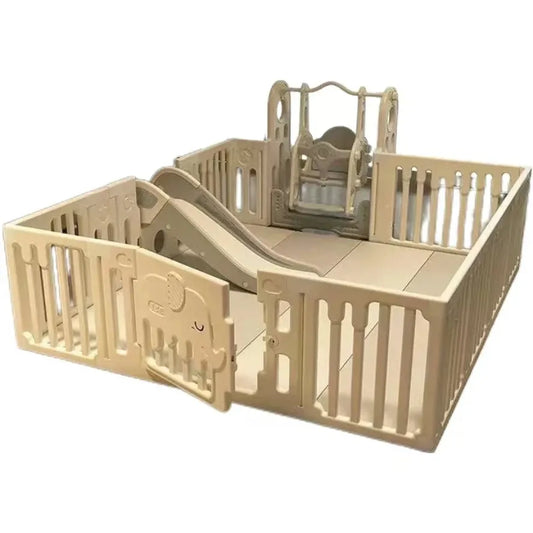 JMT-859914 Quality Ground Protective Plastic Playpen for Infant Play Area