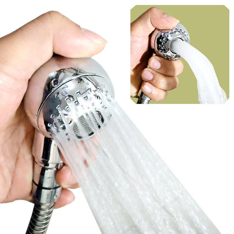 JMT-860042 Non-Pressure Handheld Shower Head for Gentle Washing of Pets and Babies, Easy Installation, ABS Plastic, Silver