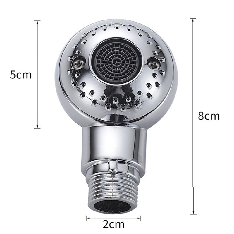 JMT-860042 Non-Pressure Handheld Shower Head for Gentle Washing of Pets and Babies, Easy Installation, ABS Plastic, Silver
