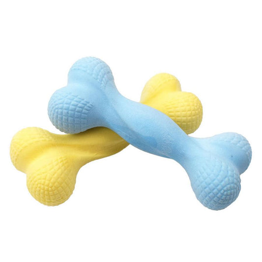JMT-860106 Durable TPR Chew Bones for Small and Large Dogs - Available in Pink, Yellow, and Blue