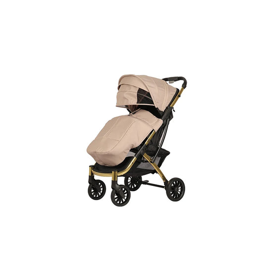 JMT-860106 Full Canopy Stroller with Large Capacity Shopping Basket for Newborns - Hands-Free Convenience for Outings