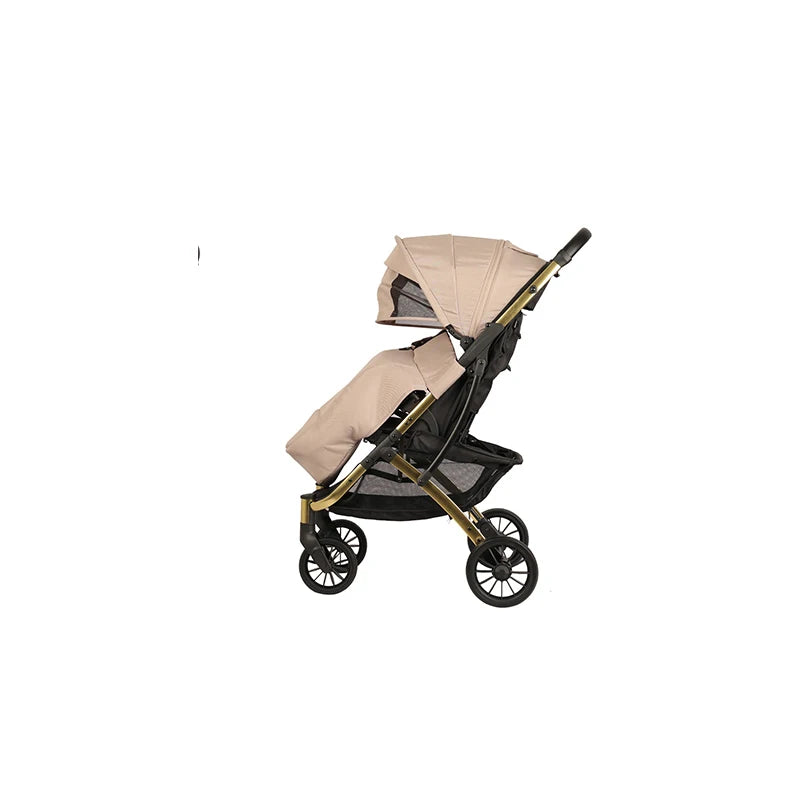 JMT-860106 Full Canopy Stroller with Large Capacity Shopping Basket for Newborns - Hands-Free Convenience for Outings