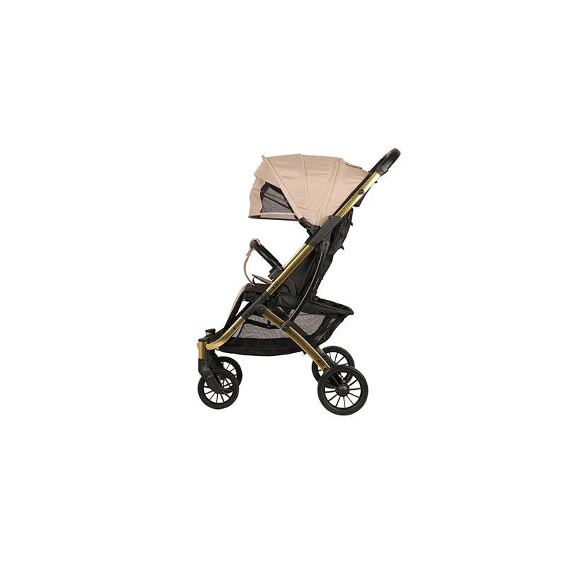 JMT-860106 Full Canopy Stroller with Large Capacity Shopping Basket for Newborns - Hands-Free Convenience for Outings