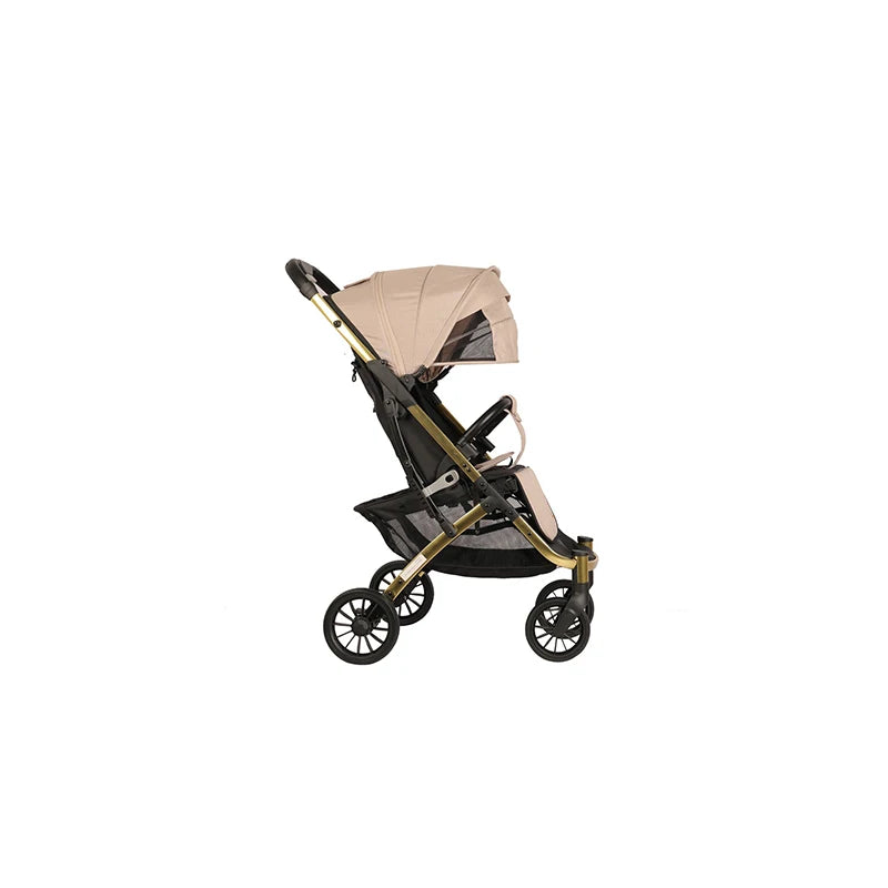 JMT-860106 Full Canopy Stroller with Large Capacity Shopping Basket for Newborns - Hands-Free Convenience for Outings