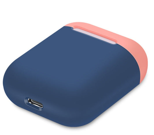 JMT-860298 Silicone Protective Cover for Bluetooth Headset Charging Case, Compatible with AirPods, Solid Color Design