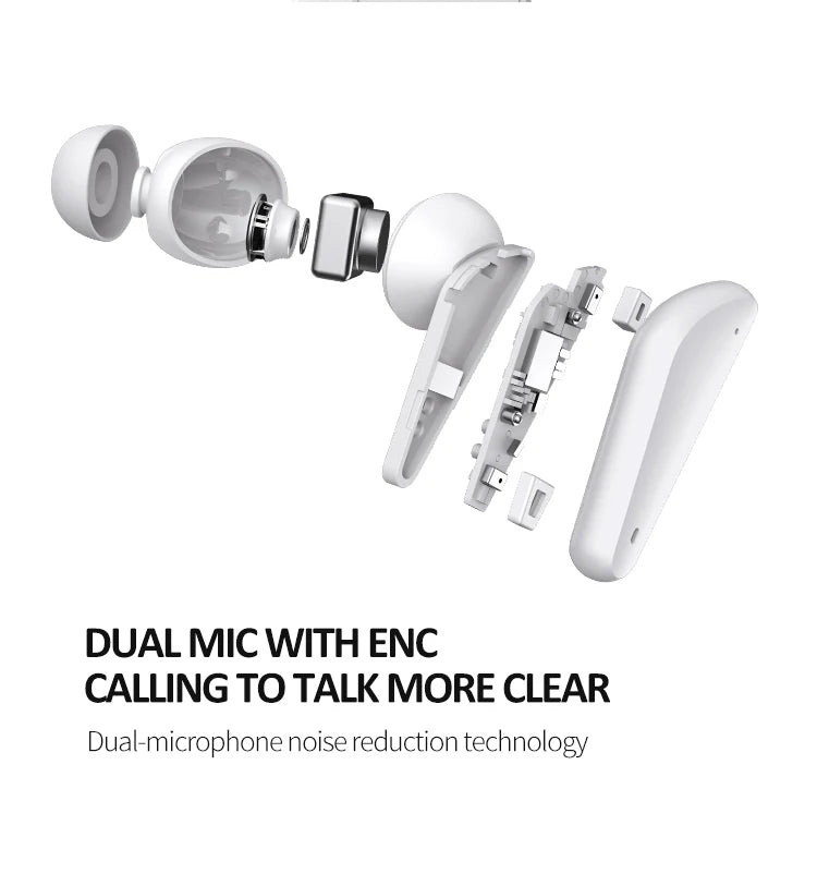 JMT-860298 Wireless TWS Earbuds with IPX4 Waterproof Rating and ENC Noise Reduction Technology