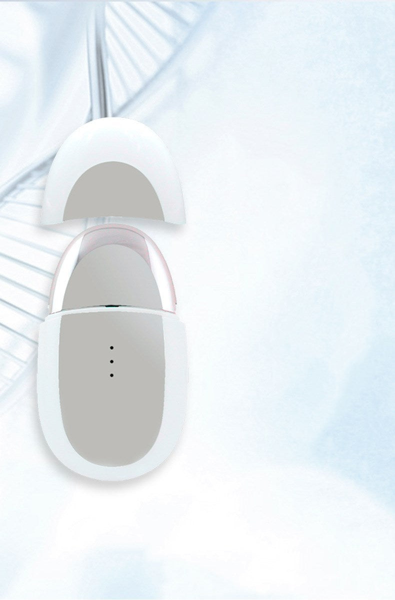 JMT-860362 Eye Relaxation Hot Compress Instrument - Model SK0502, USB Charging, Anion Technology, Pearl White