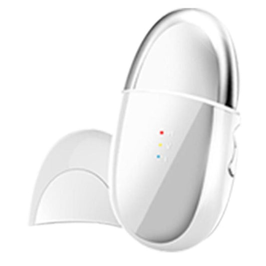 JMT-860362 Eye Relaxation Hot Compress Instrument - Model SK0502, USB Charging, Anion Technology, Pearl White