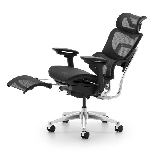 JMT-860554 Ergonomic Office Chair with Adjustable Footrest and Headrest for Enhanced Comfort