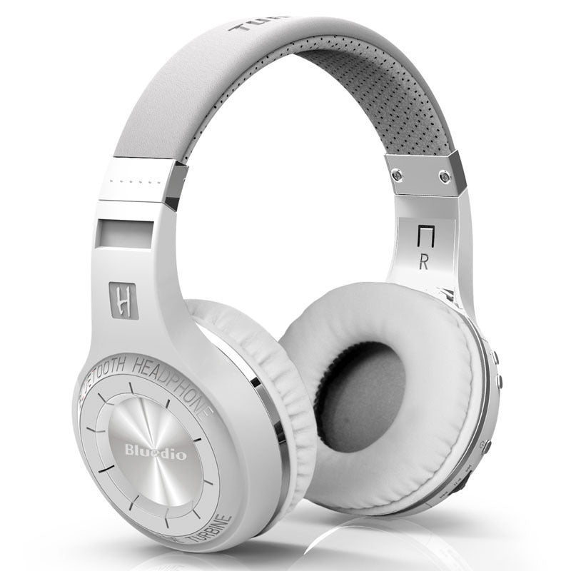 JMT-860618 Wireless Stereo Headphones with Subwoofer and Bluetooth Connectivity - 57mm Drivers, 3.5mm Jack, PU Earplug Material, Available in White or Black