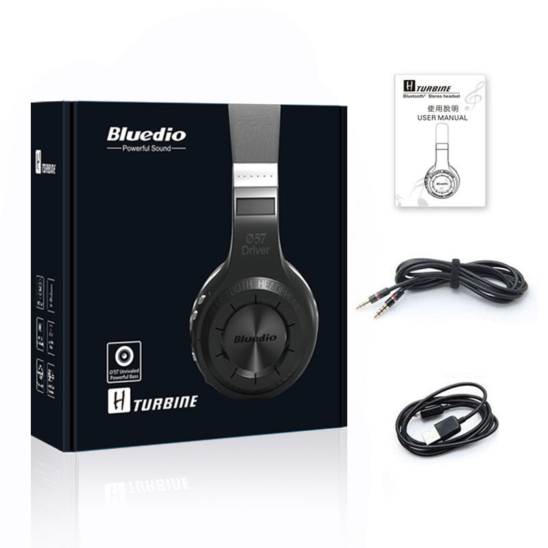JMT-860618 Wireless Stereo Headphones with Subwoofer and Bluetooth Connectivity - 57mm Drivers, 3.5mm Jack, PU Earplug Material, Available in White or Black