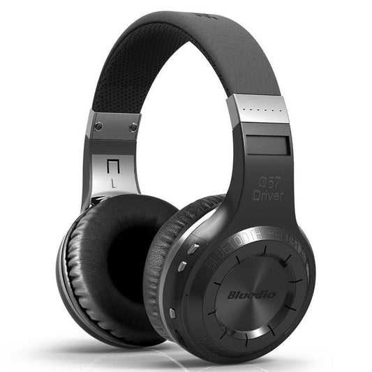 JMT-860618 Wireless Stereo Headphones with Subwoofer and Bluetooth Connectivity - 57mm Drivers, 3.5mm Jack, PU Earplug Material, Available in White or Black