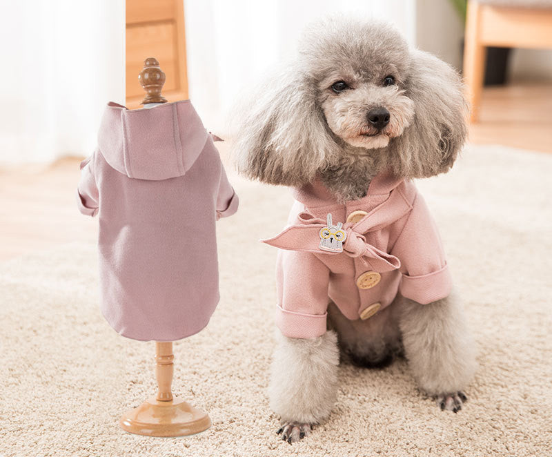 JMT-860746 Warm Wool Pet Jacket for Bichon Puppies – Stylish Cotton Clothing for All Genders