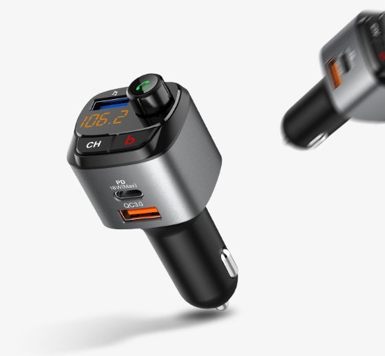 JMT-860938 Compact Bluetooth Car Player with BASS Boost, Fast Charging, Voice Assistant & 64GB USB Support